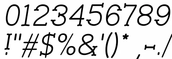 Cherrytha Three Italic Font OTHER CHARS