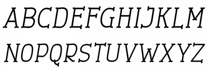 Cherrytha Three Italic Schriftart Groß