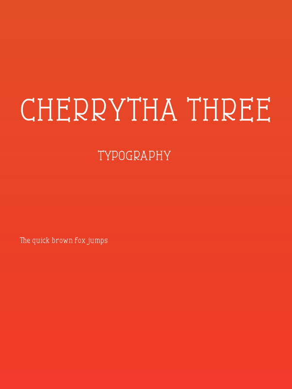 Cherrytha Three Poster