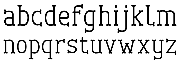 Cherrytha Three Font LOWERCASE