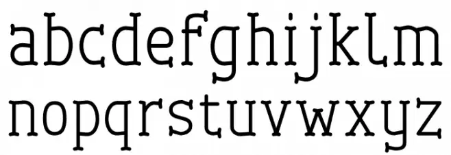 Cherrytha Three 字体 小写