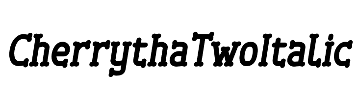 Cherrytha Two Italic  नि: शुल्क फ़ॉन्ट्स डाउनलोड