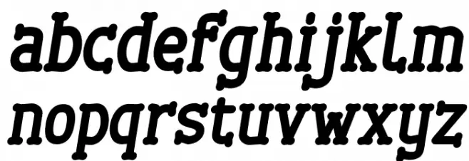 Cherrytha Two Italic フォント 小文字