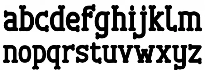 Cherrytha Two Schriftart Kleinbuchstaben