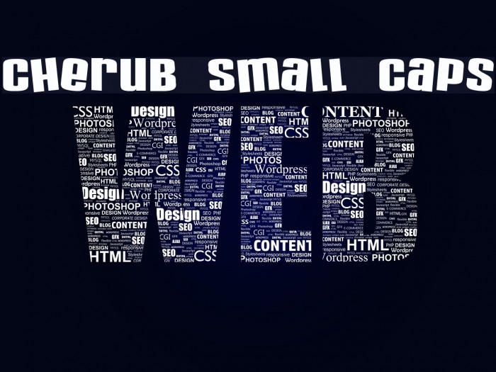 Cherub Small Caps Font examples