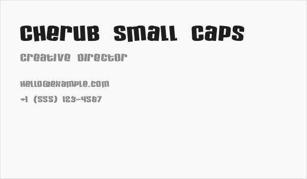 Cherub Small Caps Business Card