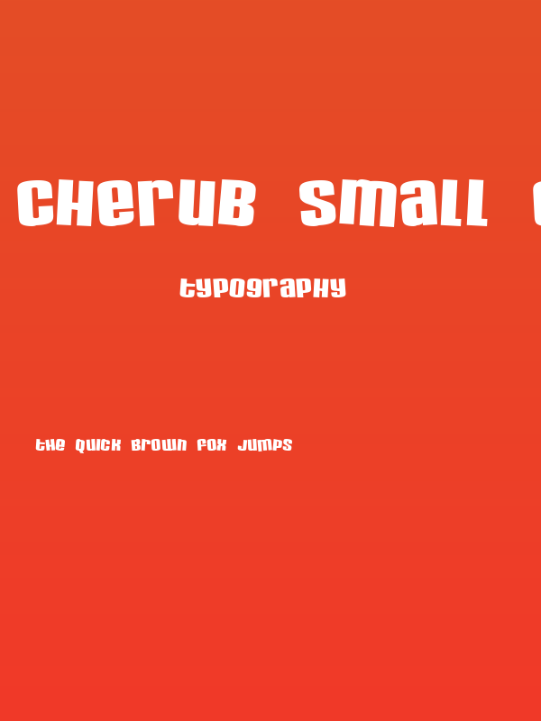 Cherub Small Caps Poster