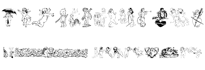 Cherub Font LOWERCASE