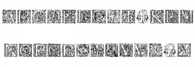 CherubicInitials Schriftart Groß