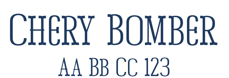Chery Bomber Font Preview