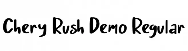 Chery Rush Demo Regular  baixar fontes gratis
