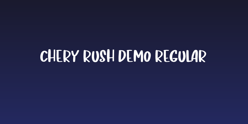 Chery Rush Demo Regular Social Header