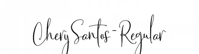 CherySantos-Regular  Descarca Fonturi Gratis