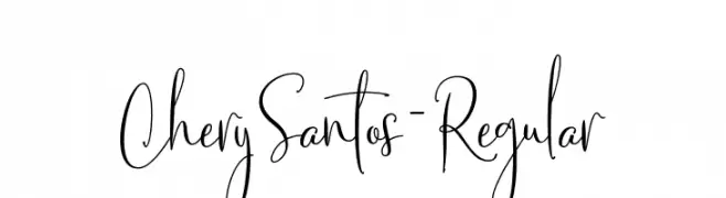 CherySantos-Regular  Descarca Fonturi Gratis