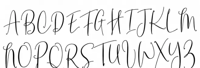 CherySantos-Regular Schriftart Groß