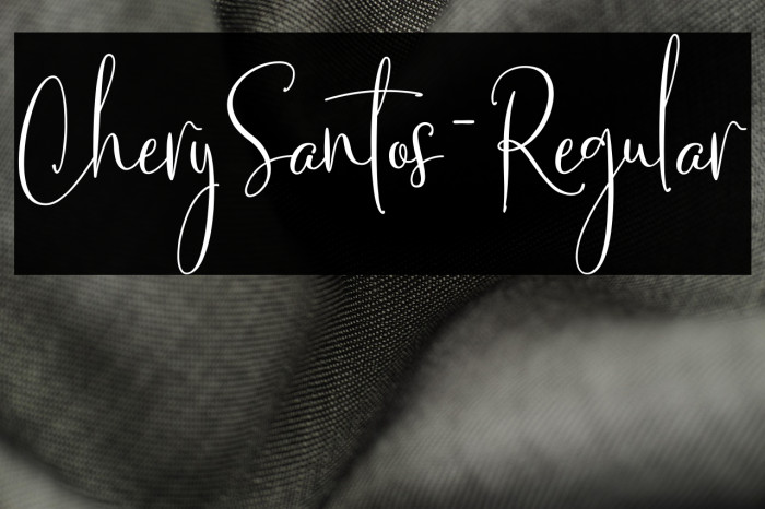 CherySantos-Regular Example 1