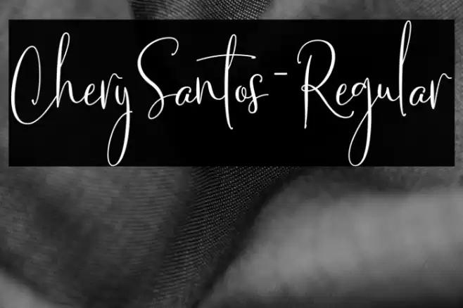 CherySantos-Regular Font examples