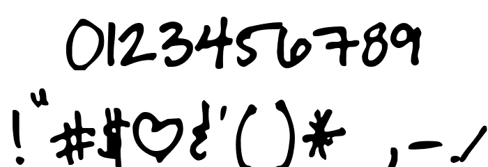 Cheryl YOFF Font OTHER CHARS