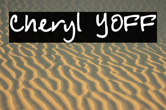 Cheryl YOFF Example 2