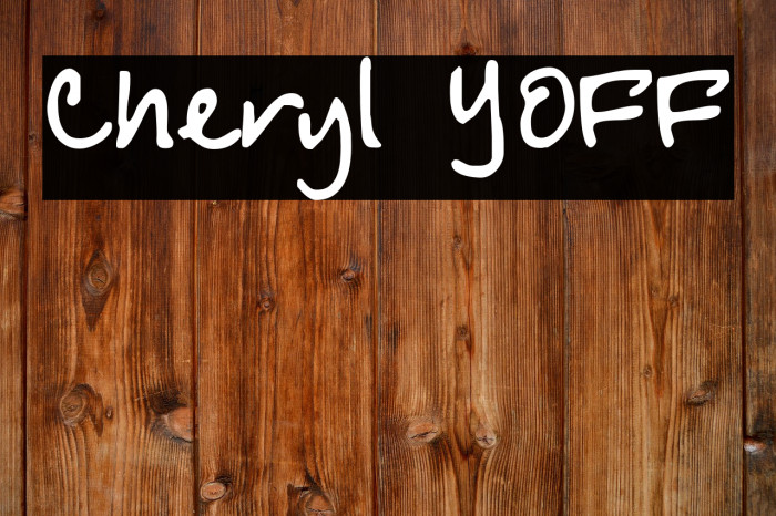 Cheryl YOFF Example 3