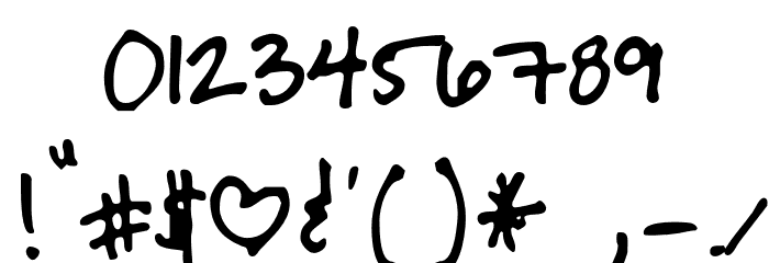 CherylYOFF Font OTHER CHARS