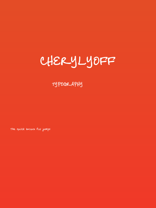 CherylYOFF Poster