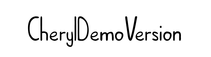 Cheryl_DemoVersion  フリーフォントのダウンロード