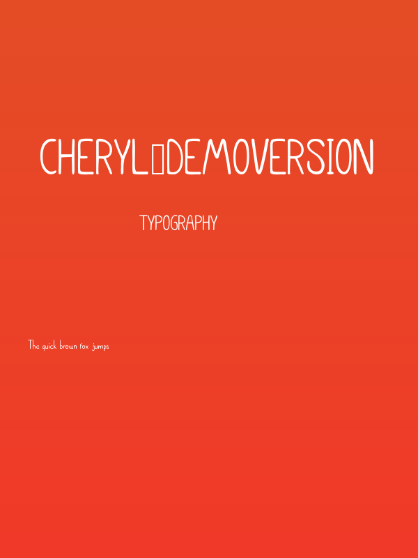 Cheryl_DemoVersion Poster