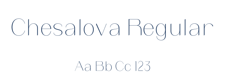 Chesalova Regular Font Preview