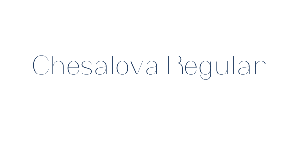 Chesalova Regular Logo