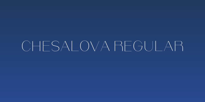 Chesalova Regular Social Header