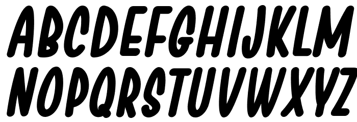 Chesan Bold Italic Font LOWERCASE