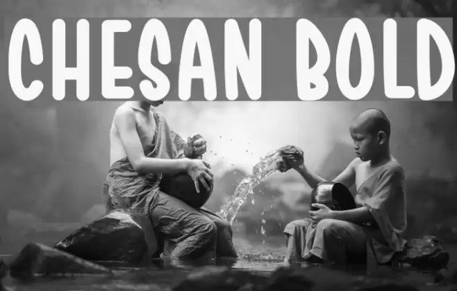 Chesan Bold Font examples