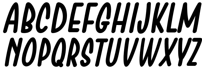 Chesan Italic Font LOWERCASE