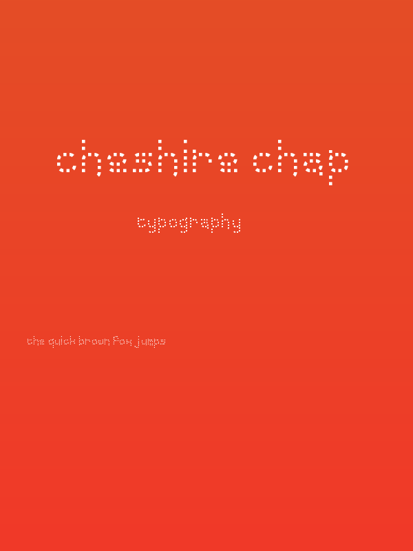 Cheshire Chap Poster