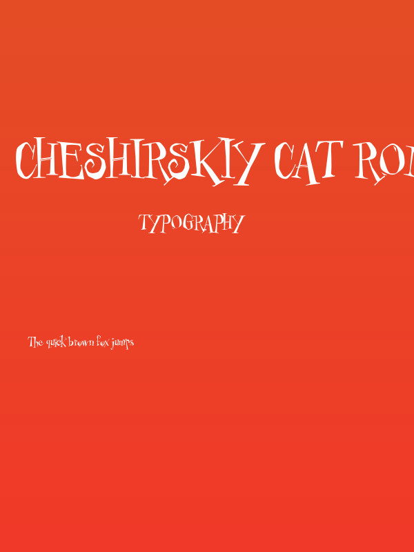 Cheshirskiy Cat Roman Poster