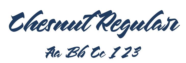 Chesnut Regular Font Preview