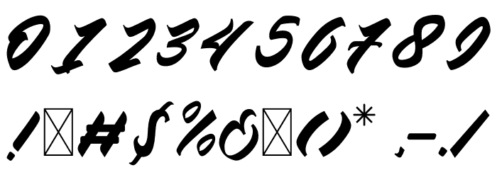 Chesnut Regular フォント その他の文字
