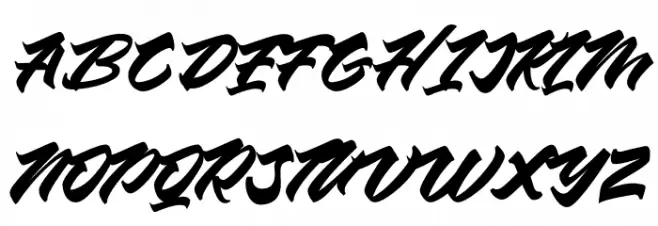 Chesnut Regular Font Litere mari