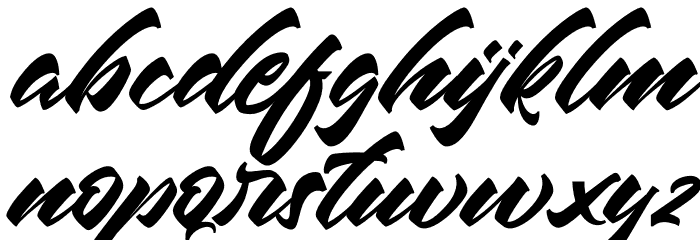 Chesnut Regular フォント 小文字