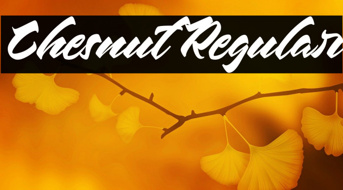 Chesnut Regular Example 1