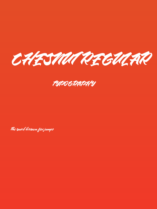 Chesnut Regular Poster