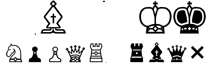 Chess-7 Font LOWERCASE