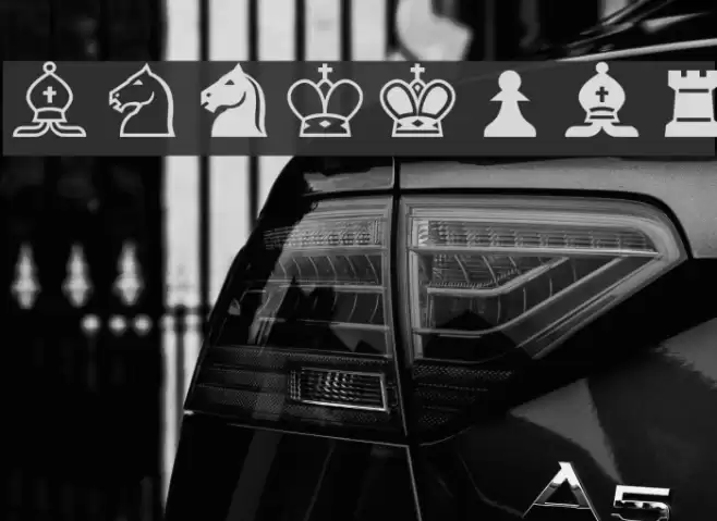 Chess-Alpha Font examples