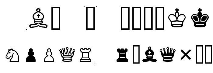Chess Cases Font LOWERCASE