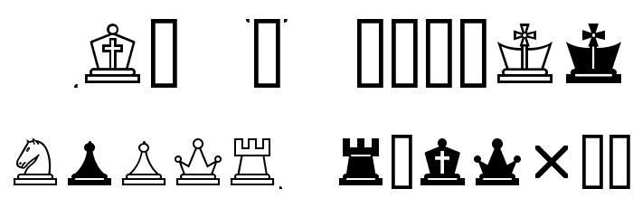 Chess Lucena Font LOWERCASE