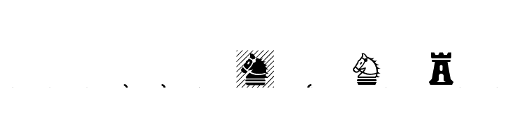 Chess-Magnetic Font