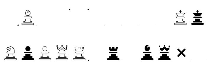 Chess-Marroquin Font LOWERCASE