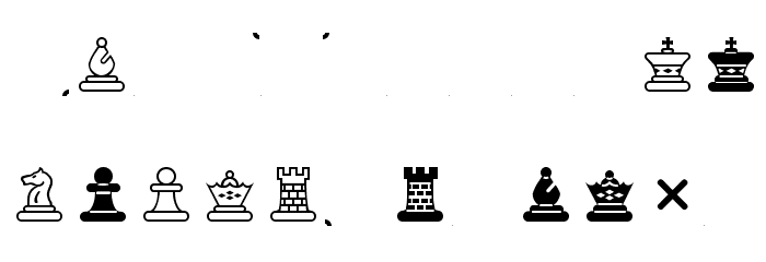 Chess-Maya Font LOWERCASE
