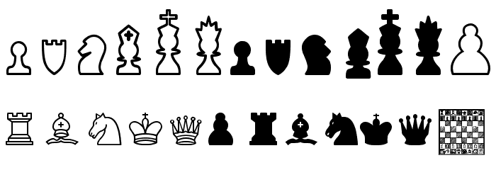 Chess TFB Font LOWERCASE